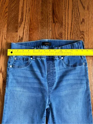 Quince Nina Stretch Pull-On Kick Flare Jeans – Laguna Blue – Size Small thumbnail 10