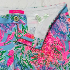 Lilly Pulitzer Callahan Knit Shorts Size 6 Celestial Blue Cay to My Heart 005699 thumbnail 8