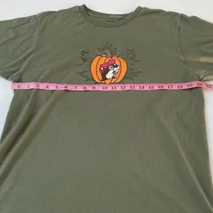 Buc-ee’s Fall Pumpkin Beaver T-Shirt Olive Green Size Large thumbnail 6