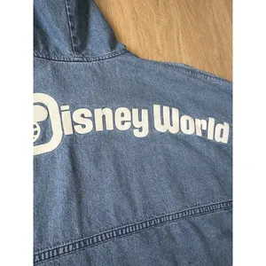 Walt Disney World Spirit Jersey Size Medium Denim Hoodie Pullover thumbnail 6