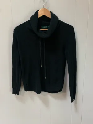 LAUREN RALPH LAUREN Waffle Knit Cowl Neck Sweater Womens M thumbnail 2