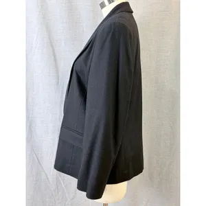 Vintage Pendleton Classic Virgin Wool Blazer Black Made USA Size 14 Fall‎ Autumn thumbnail 4