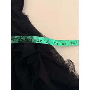 Faeriesty Maxi Dress Sz 1XL Black Lace Corset Tiered Tulle Gown‎ Goth Prom thumbnail 9