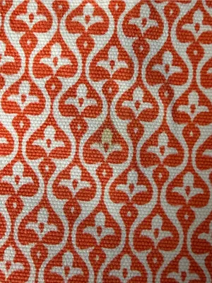TALBOTS Coral/Orange and White Geometric Patterned Bermuda Shorts Size 16 thumbnail 4