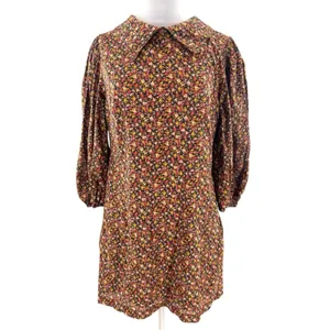 Free People Making‎ Plans Mini Dress floral sz 10 thumbnail 4