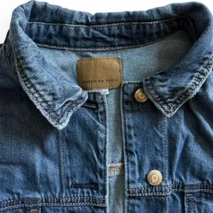 American Eagle Blue Denim Trucker Jacket Women’s Large thumbnail 2