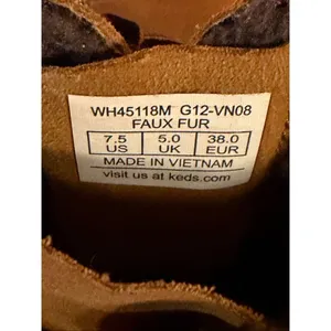 Keds Sunny Side Brown Faux Fur lined Ankle Suede Boot WH45118M Size 7.5 thumbnail 7