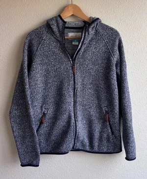 Women’s Hooded Fleece Sweater Jacket thumbnail 1