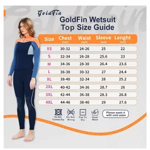 Wetsuit top women's 2mm jacket Long Sleeve Neoprene diving surfing size … thumbnail 3