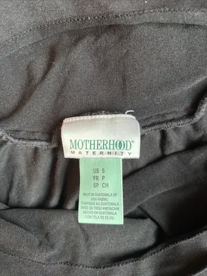 Motherhood Black Maternity Leggings with Foldover Waistband thumbnail 2