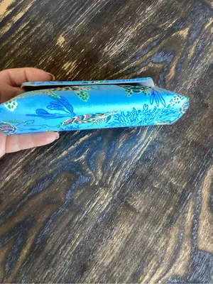 Vera Bradley Turquoise Sea Turtle and Coral Sunglasses Case thumbnail 3