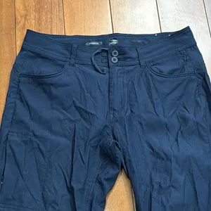 Prana Halle Straight Fit Pants‎ Womens Navy Blue Hiking Outdoor Trousers 10 thumbnail 2