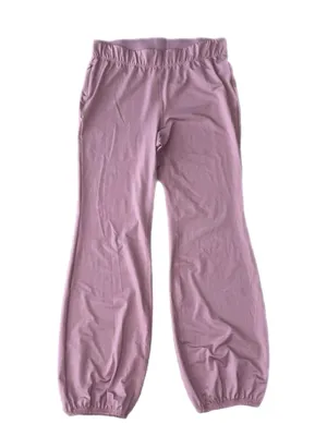 Free People Movement Let's Bounce Bubble Pants Vanilla Fig Mauve Large NWT thumbnail 3