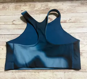 Nike Sports Bra Size Medium Blue Two Toned Tie Dye Athletic Athleisure Active thumbnail 1