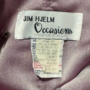 Vintage Jim Hjelm Occasions Style 5128 Mauve Chiffon Rhinestone Formal Gown thumbnail 5