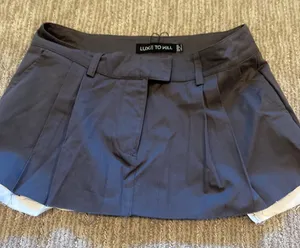 Luxe to kill mini pleated skirt Gray Size 8 thumbnail 1
