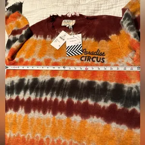 Sandrine Rose Wool & Cashmere Blend “Paradise Circus” Sweater - NWT - Size L thumbnail 4