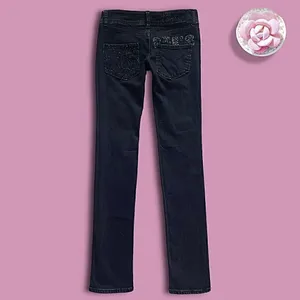 BIK BOK Black Bling cigarette Style Ankle Jeans Sues Boutique Sz M, 10 Long thumbnail 6