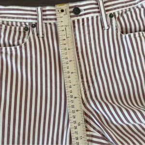 Madewell The High-Rise Slim Boyjean in Luca Stripe Size 25 Pre-owned thumbnail 14