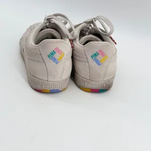 Puma‎ Suede Pride Women Sneakers Gray Rainbow Sole 390223-01 Size 10 thumbnail 5