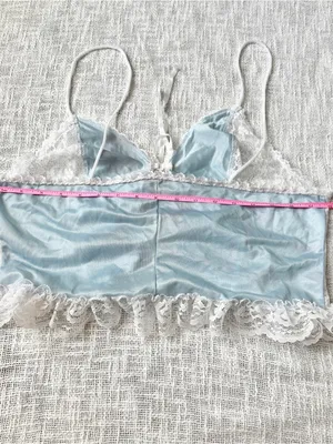 Vintage Frederick's Of Hollywood Coquette Lace Lingerie Tank 🐰 Size 1XL thumbnail 6