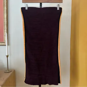 Scotch & Soda Dans La Nuit Fitted Ribbed Knit Skirt Side‎ Stripes Bodycon Size M thumbnail 7