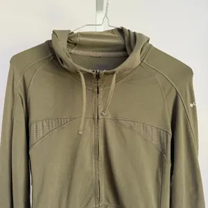 Columbia Titan Lite women's size M Hooded Full Zip Jacket Olive Green Athletic‎ thumbnail 2