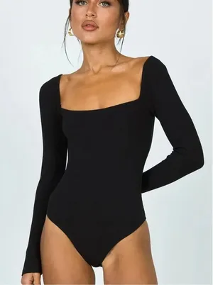 Princess Polly Charlotte Bodysuit Black Women’s 0 thumbnail 1