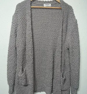 Zenana‎ Outfitters Gray Cardigan Sweater thumbnail 1