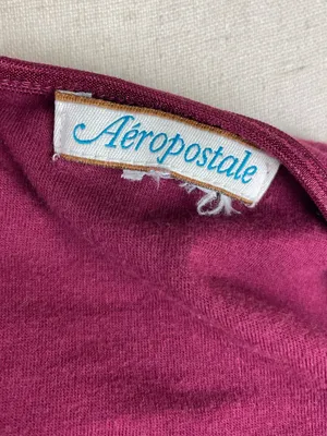 Vintage Y2K Aeropostale Sequin Lace Cami Tank Top Burgundy Pink Fairycore Fairy thumbnail 5