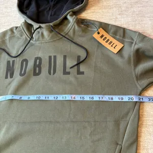 NWT‎ NOBULL Olive Green Hoodie Sweatshirt XS Just The Horns Logo thumbnail 6