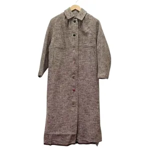 Vintage 1950s Tweed Maxi Coat Small Brown Hand Tailored Dumas California thumbnail 5