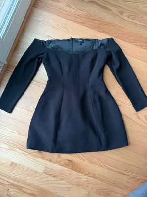 Bardot x REVOLVE Iria Black Off Shoulder Boned Blazer Mini Dress US 8 thumbnail 3