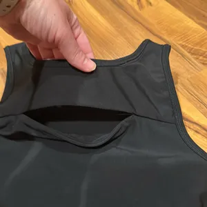 Aqua‎ athletic bra top size medium black thumbnail 2