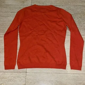 Pure Collection 100% Cashmere Long Sleeve‎ Crew Neck Sweater Orange Size 2 thumbnail 5