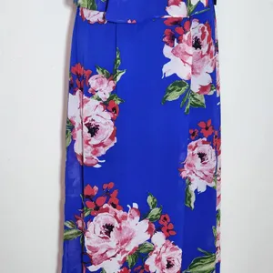 City Triangles Blue Floral Strapless Maxi Dress NWT Size Small Boho Maxi Dress thumbnail 4