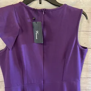 Viwenni Purple Dress NWT Size XL thumbnail 5