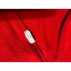 DKNY Jeans Cotton Knit Sweater Long Sleeve Lightweight Red Oversized Large/XL thumbnail 4