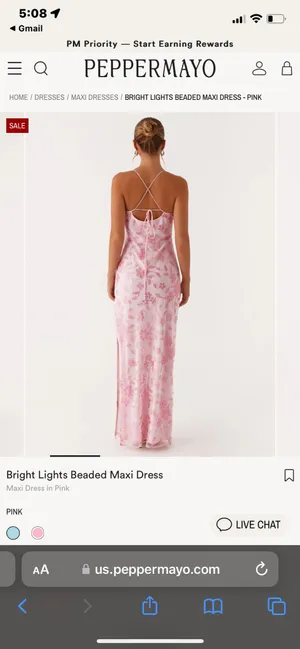 Peppermayo Pink Beaded Dress  thumbnail 3