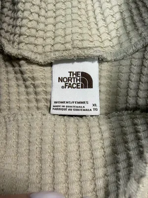 The North Face Women's Waffle-Knit Long Sleeve Pullover in Beige Size XL thumbnail 6