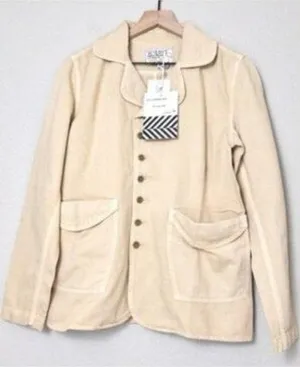 NWT Sandrine Rose Empire Canvas Jacket XS Sunflower Tan Khaki Cotton Linen Chore thumbnail 1
