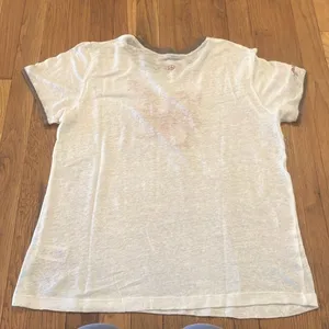 Free people heirloom lunar new years 100% linen t-shirt size large thumbnail 8