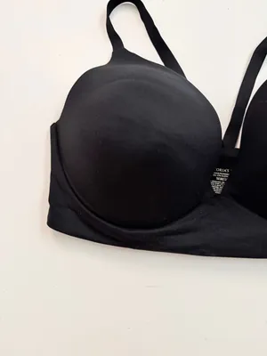 Victorias Secret Lightly Lined Plunge Bra Bralette Molded Cup Padded Black thumbnail 2