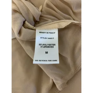 Salty‎ Beige Ruched Cowl Neck Crop Top Y2K Going Out Medium thumbnail 5