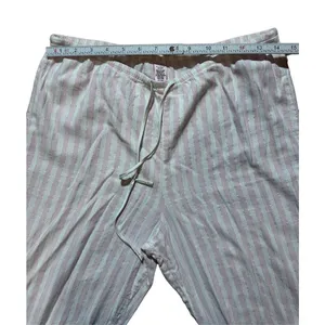 Victoria’s Secret pink white metallic silver striped pajama set sz small‎ thumbnail 2