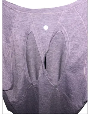 Lululemon Stop Drop & Squat Long Sleeve in Heathered Black Currant Sz 10/12 thumbnail 3