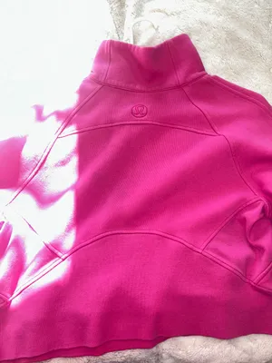 Lululemon Sonic Pink Scuba Funnel Neck Xs/s thumbnail 2