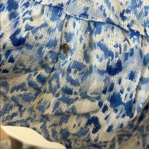 Olivaceous Blue and White Floral Blouse thumbnail 8