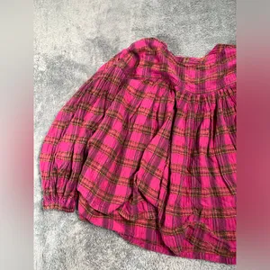 Free people we the free jessi Plaid Top small thumbnail 14