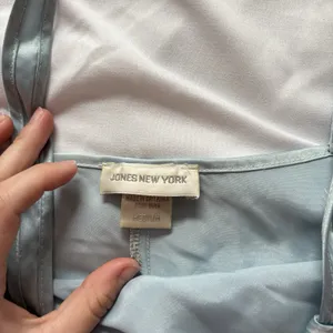 Vintage 90s Chemise Slip Womens Medium‎ Blue Coquette Feminine Dainty Princess thumbnail 6